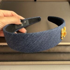 Denim hairband